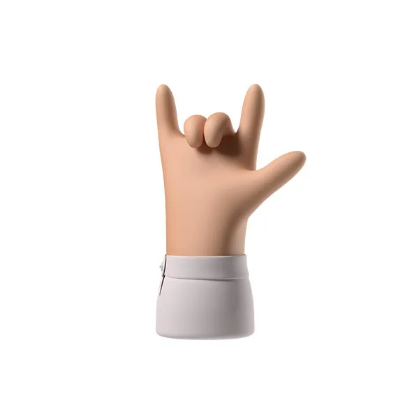3D hand in classy style