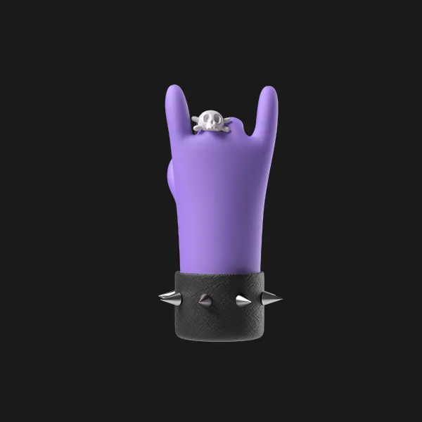 Purple zombie hand